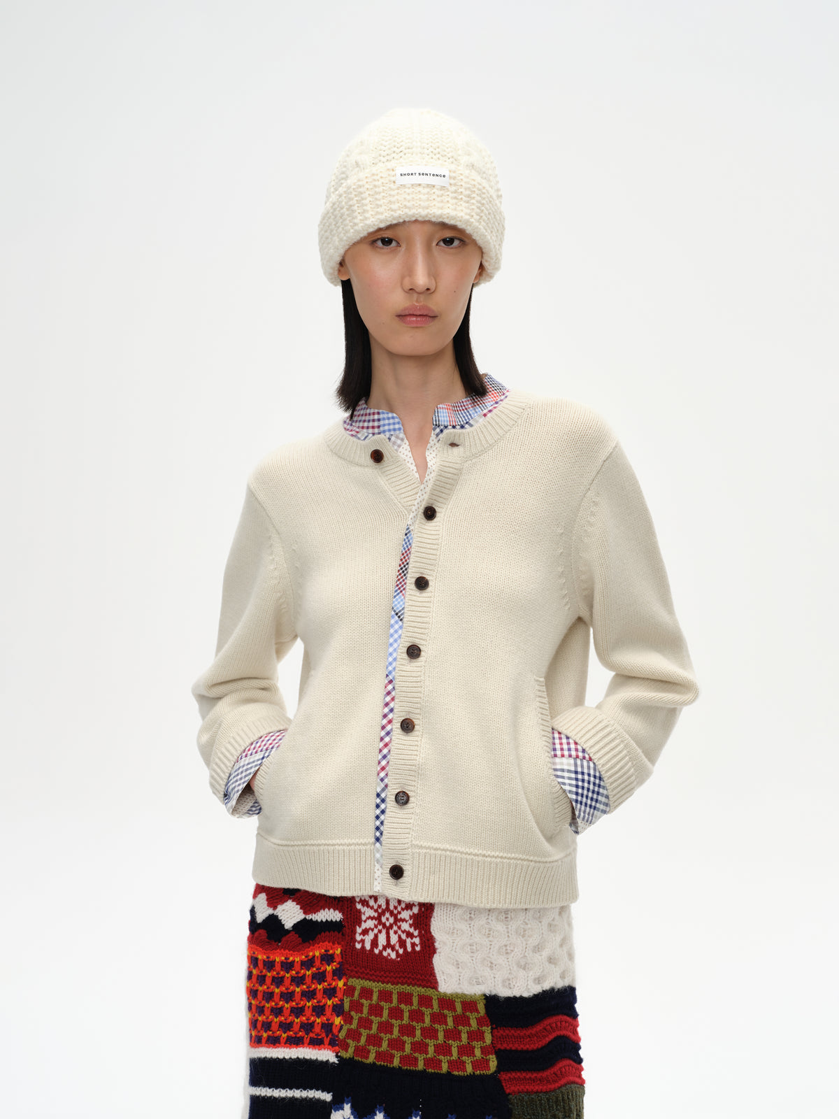 Cable Knit Cuffed Beanie
