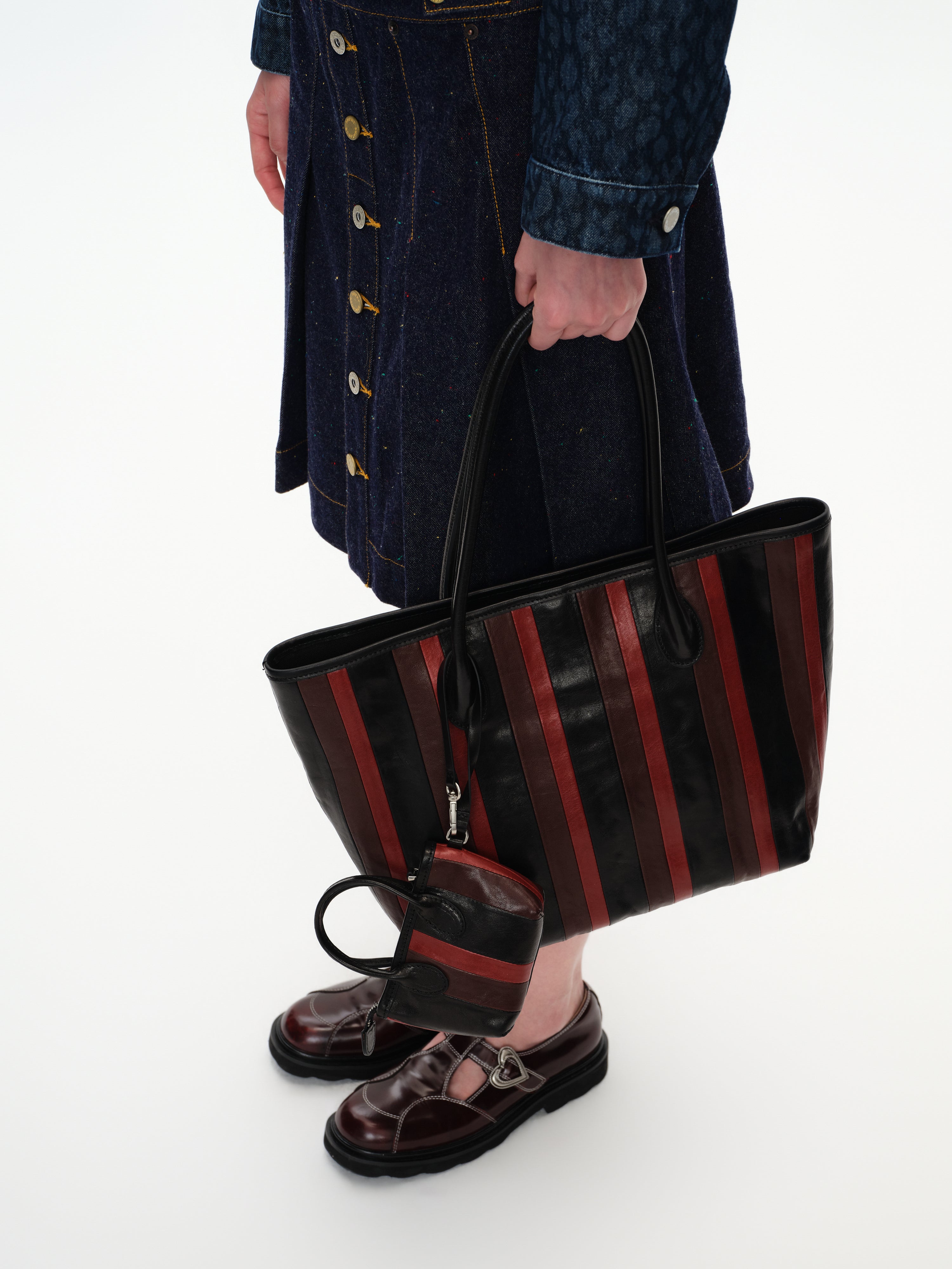 Toto Striped Color-Block Tote