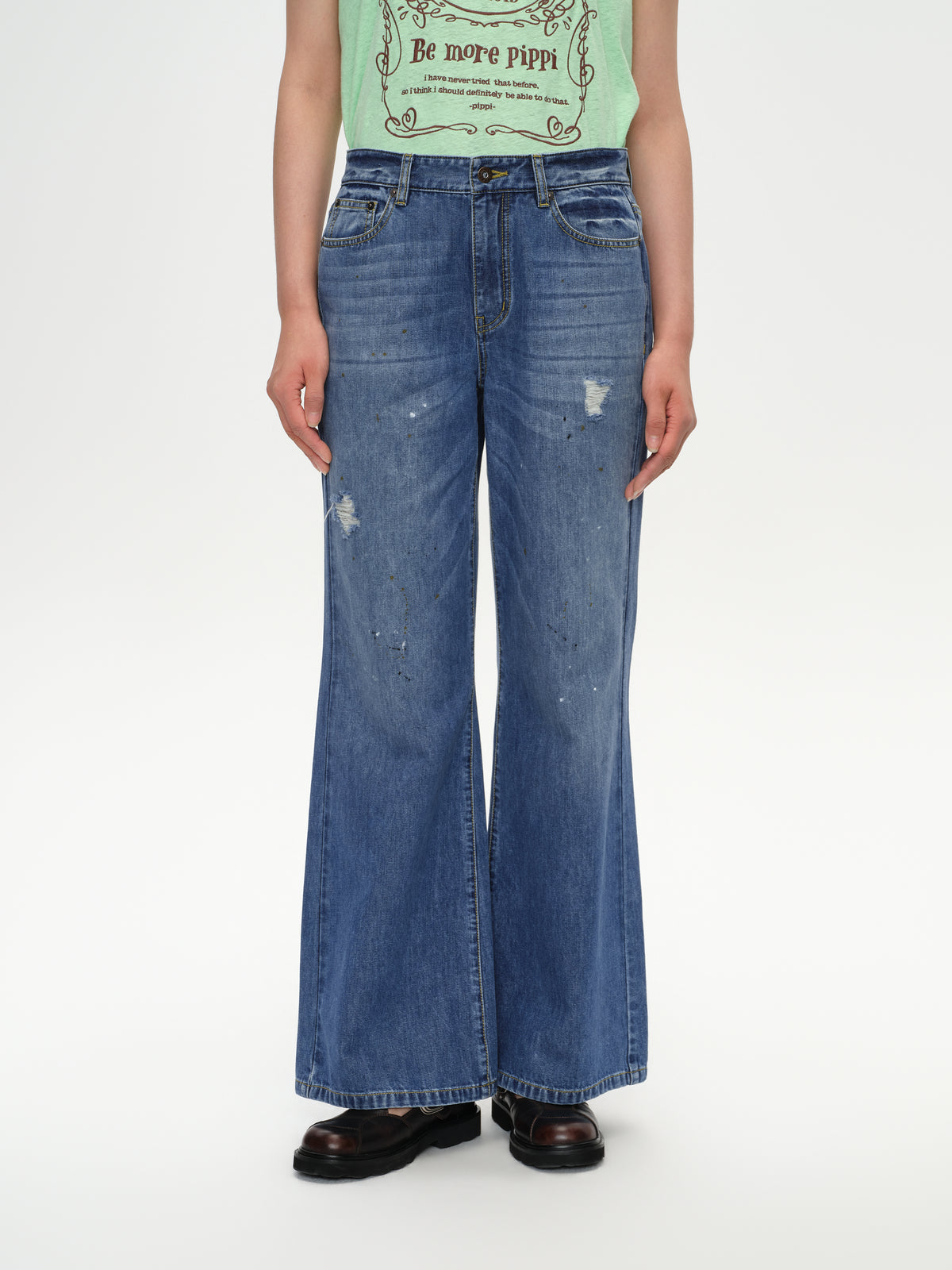 Vintage Flare Denim Pants