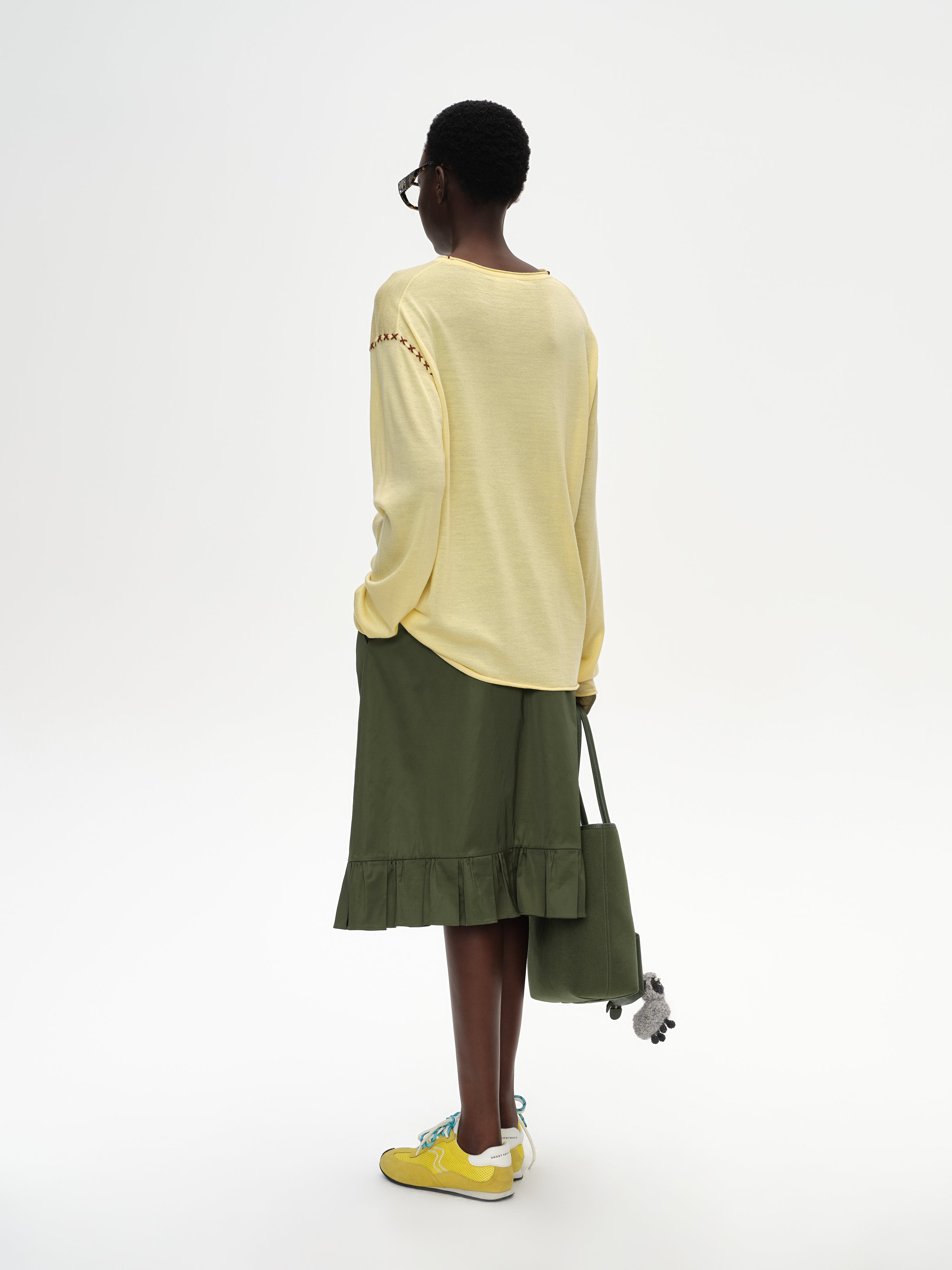 Cross-Stitch Loose Knit Top