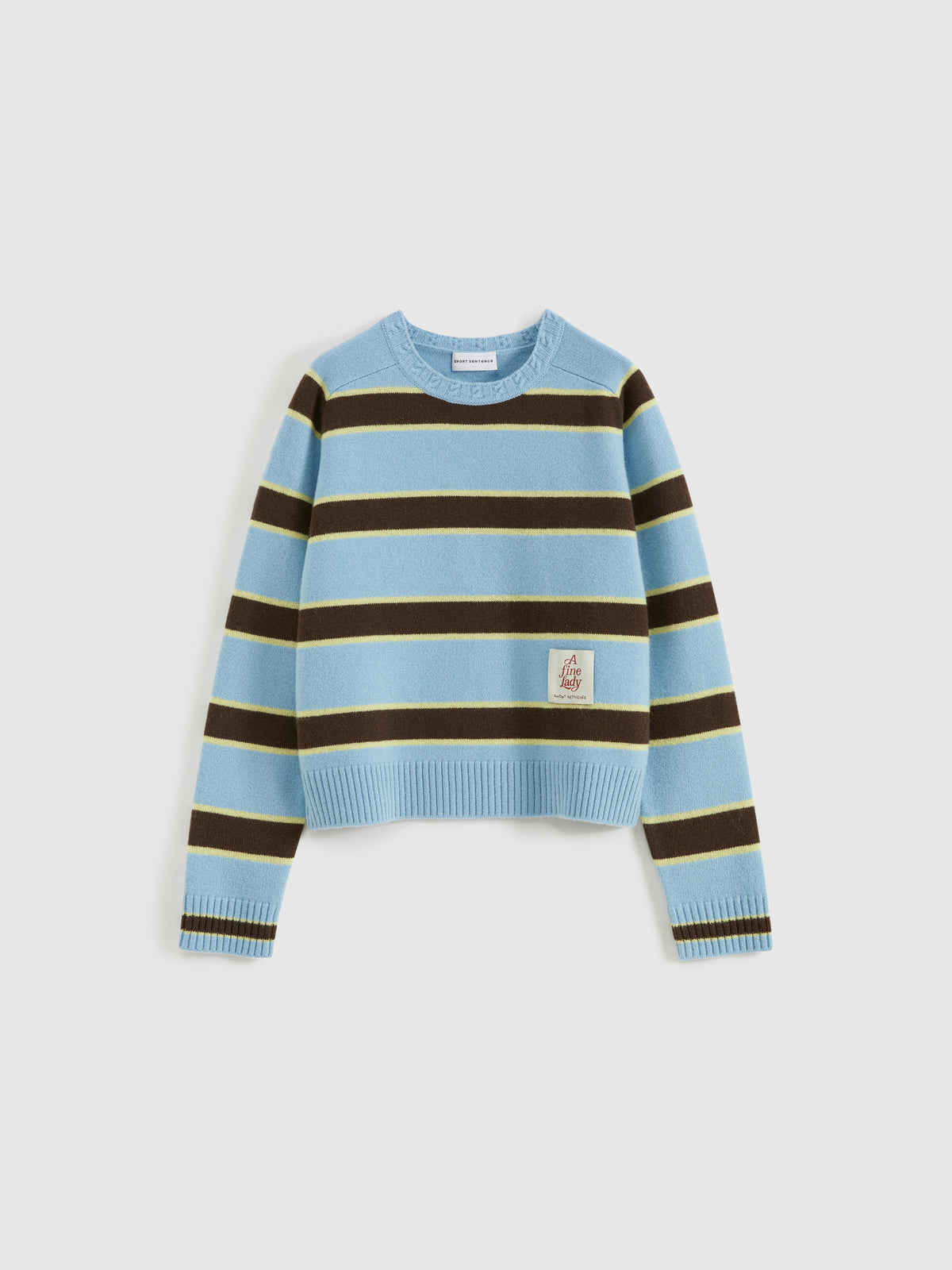 Saddle Shoulder Stripe Sweater