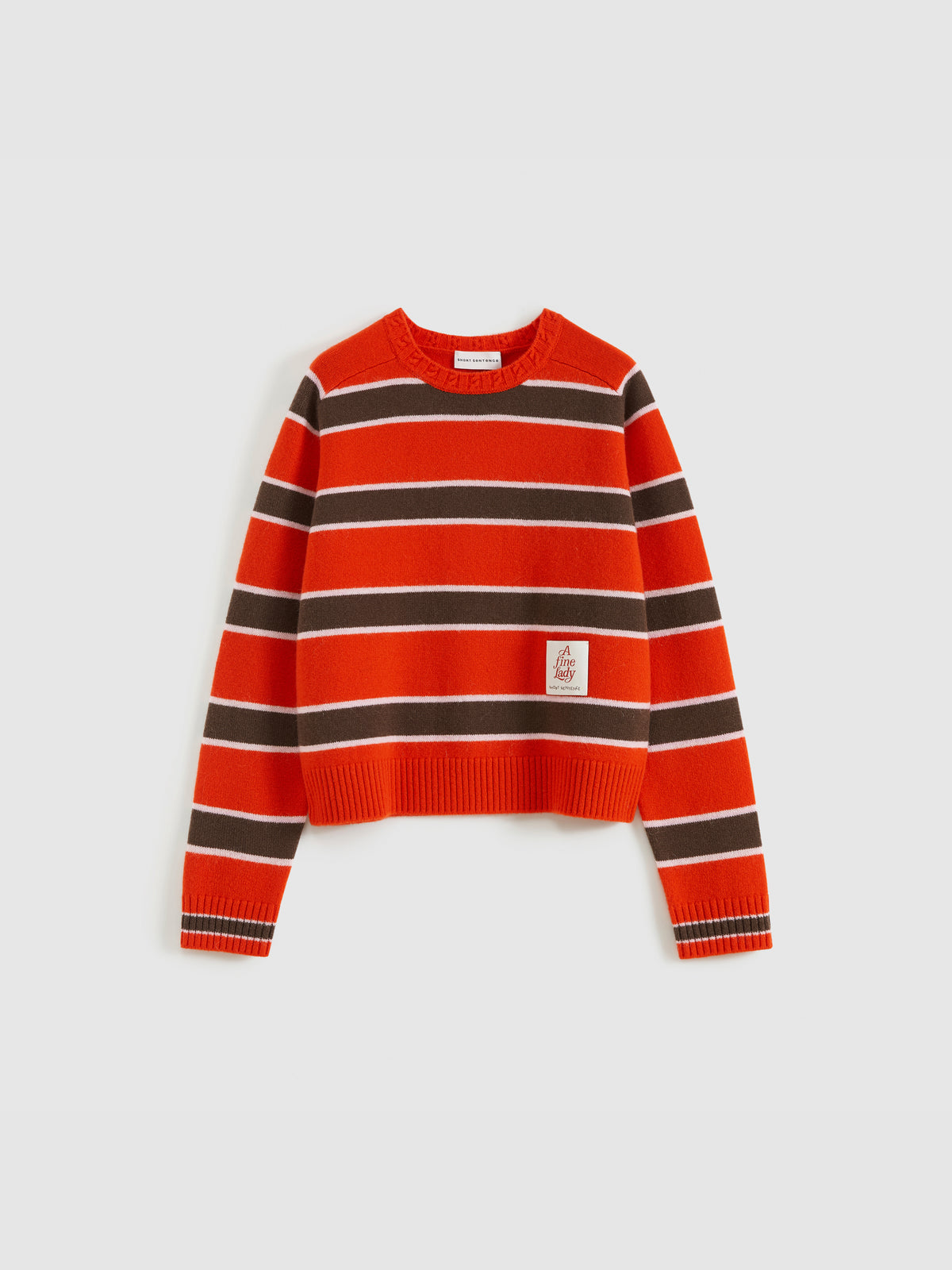 Saddle Shoulder Stripe Sweater