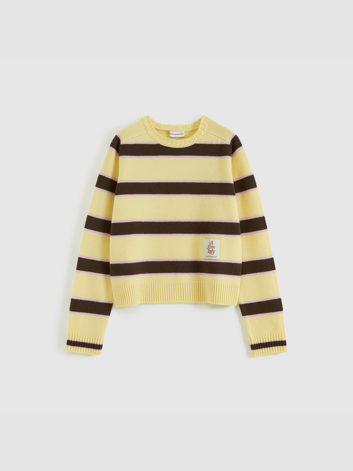 Saddle Shoulder Stripe Sweater