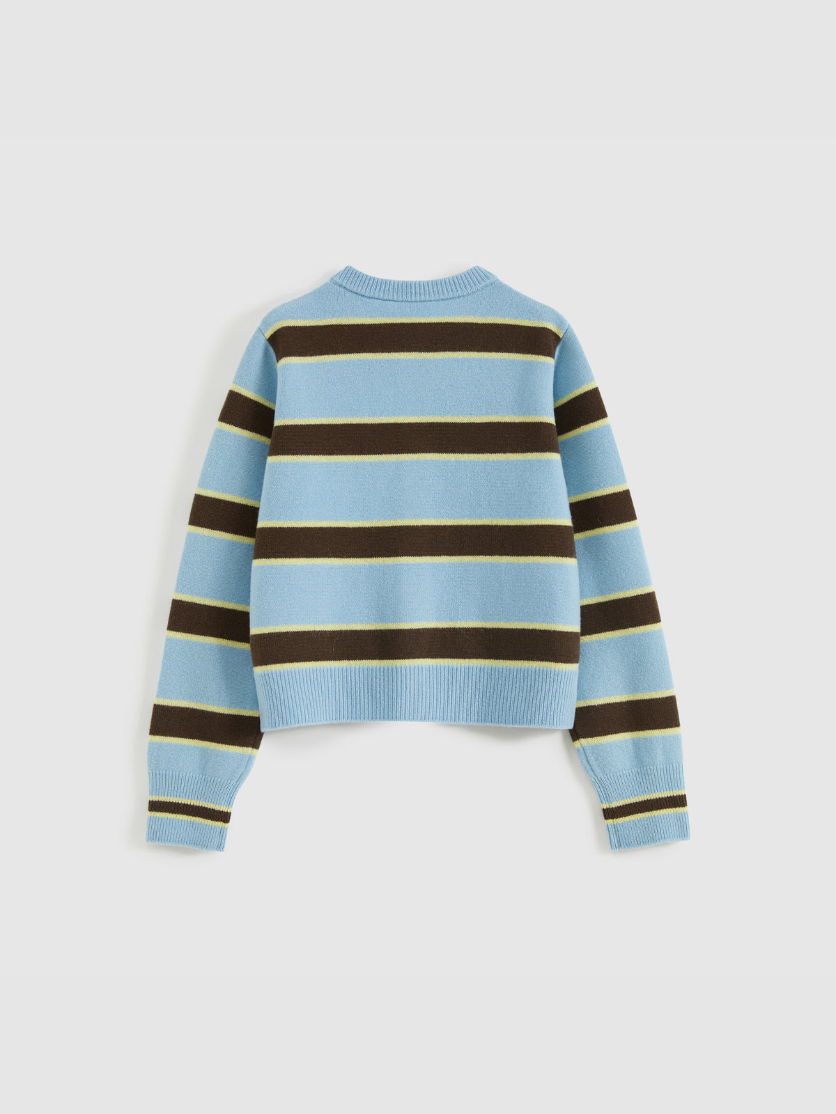 Striped Long Ribbed Cuff Cardigan