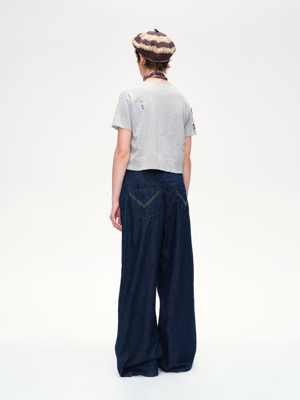Cotton Linen Denim Pants - 4