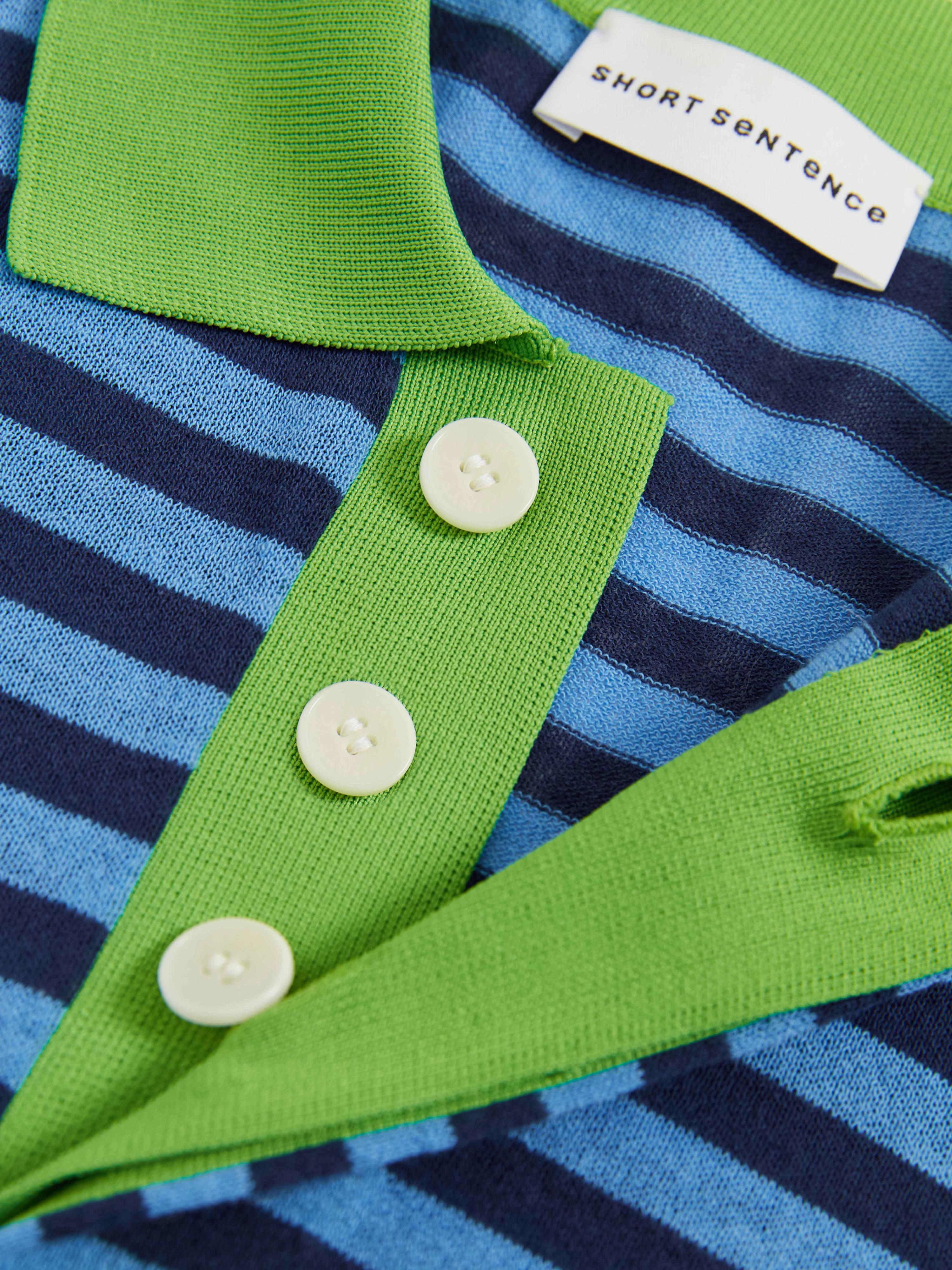 Striped Polo Knit Shirt - 6