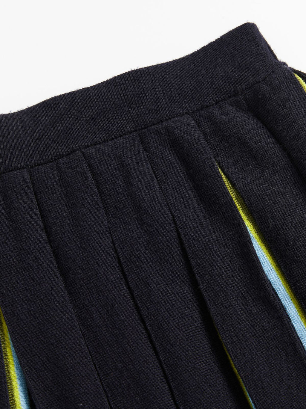 Striped Pleated Knit Skirt - 4
