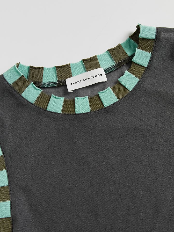 Colorblock Gathered Tank Top - 4