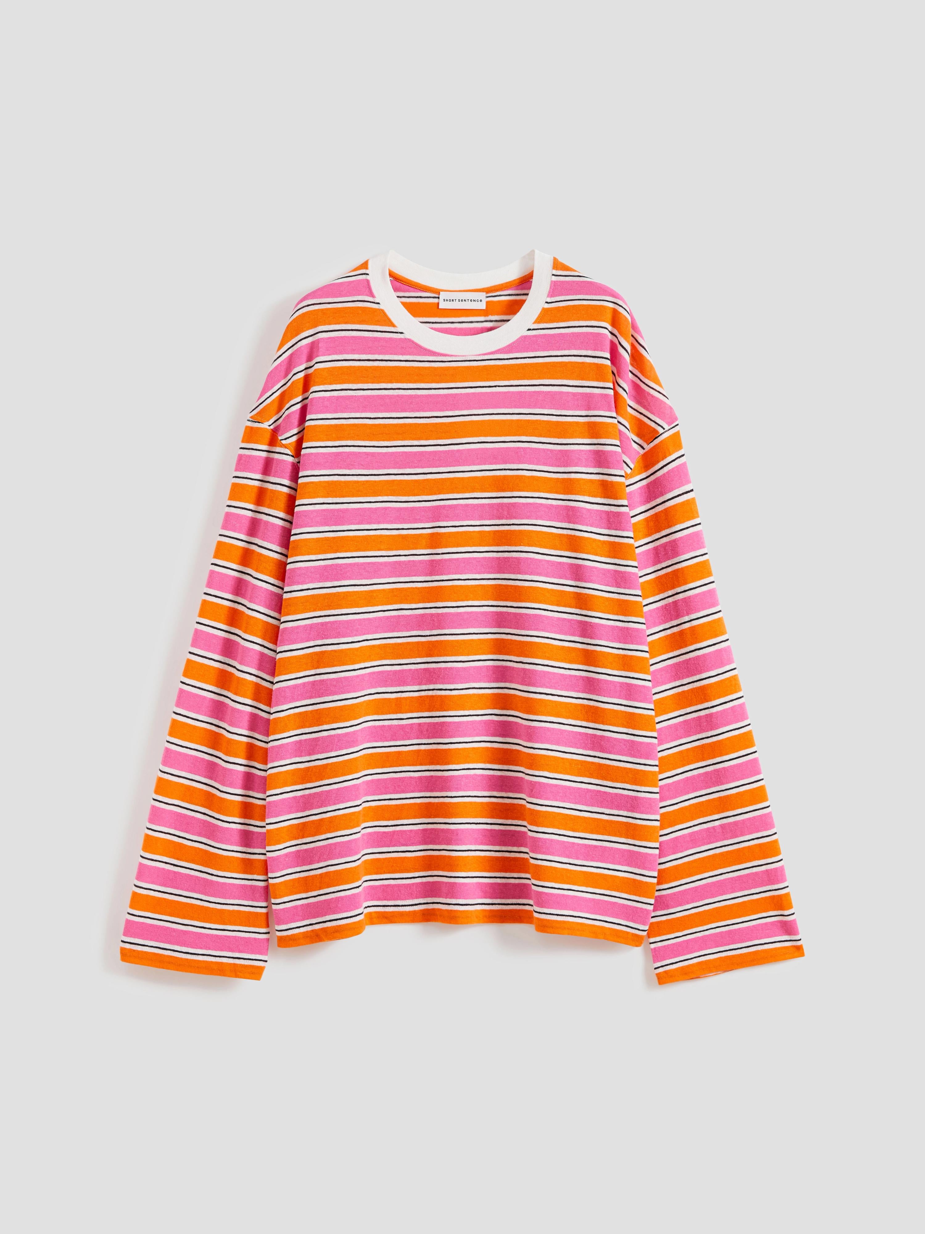 Cotton Linen Stripe Tee - 7