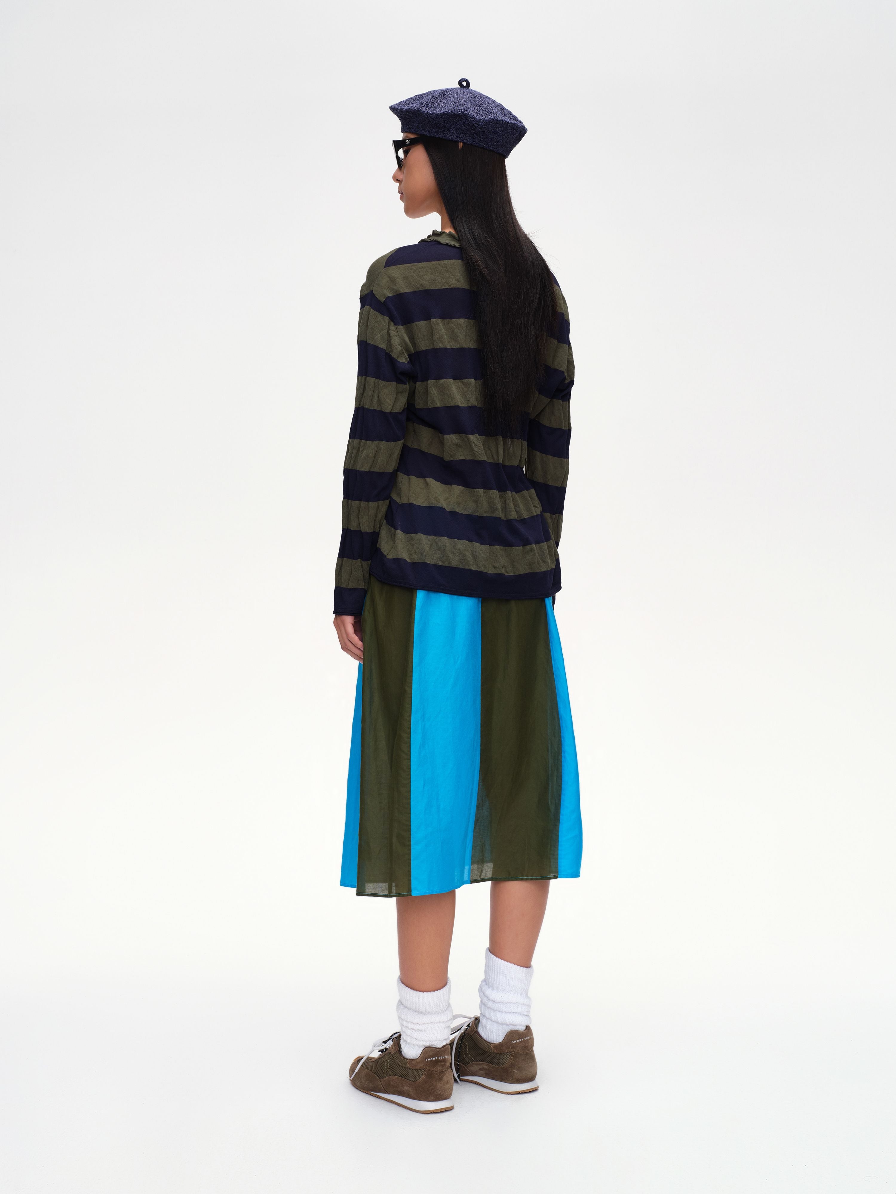 Crinkle Striped Cardigan - 3