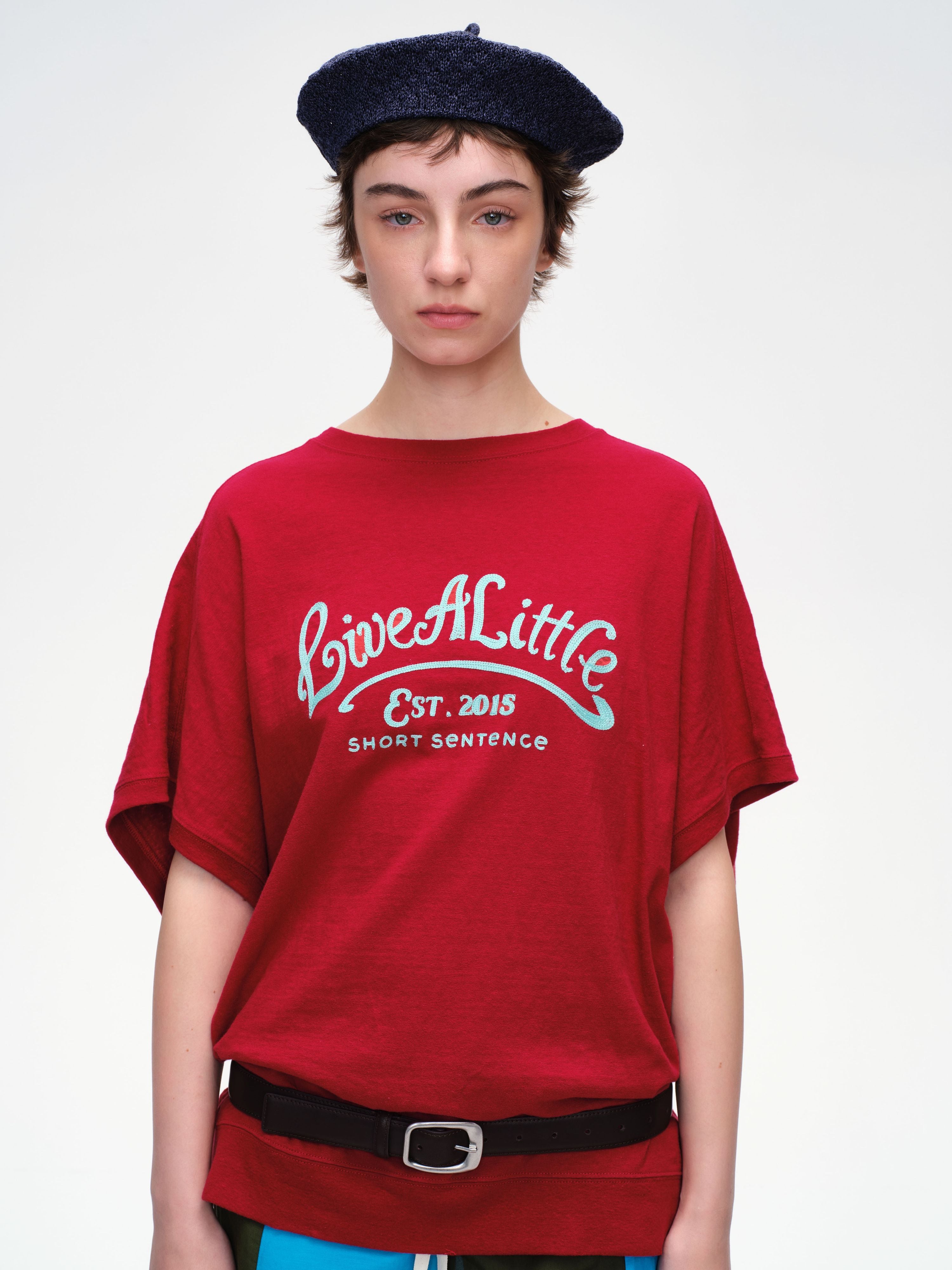 Loose Fit Embroidered T-shirt - 1