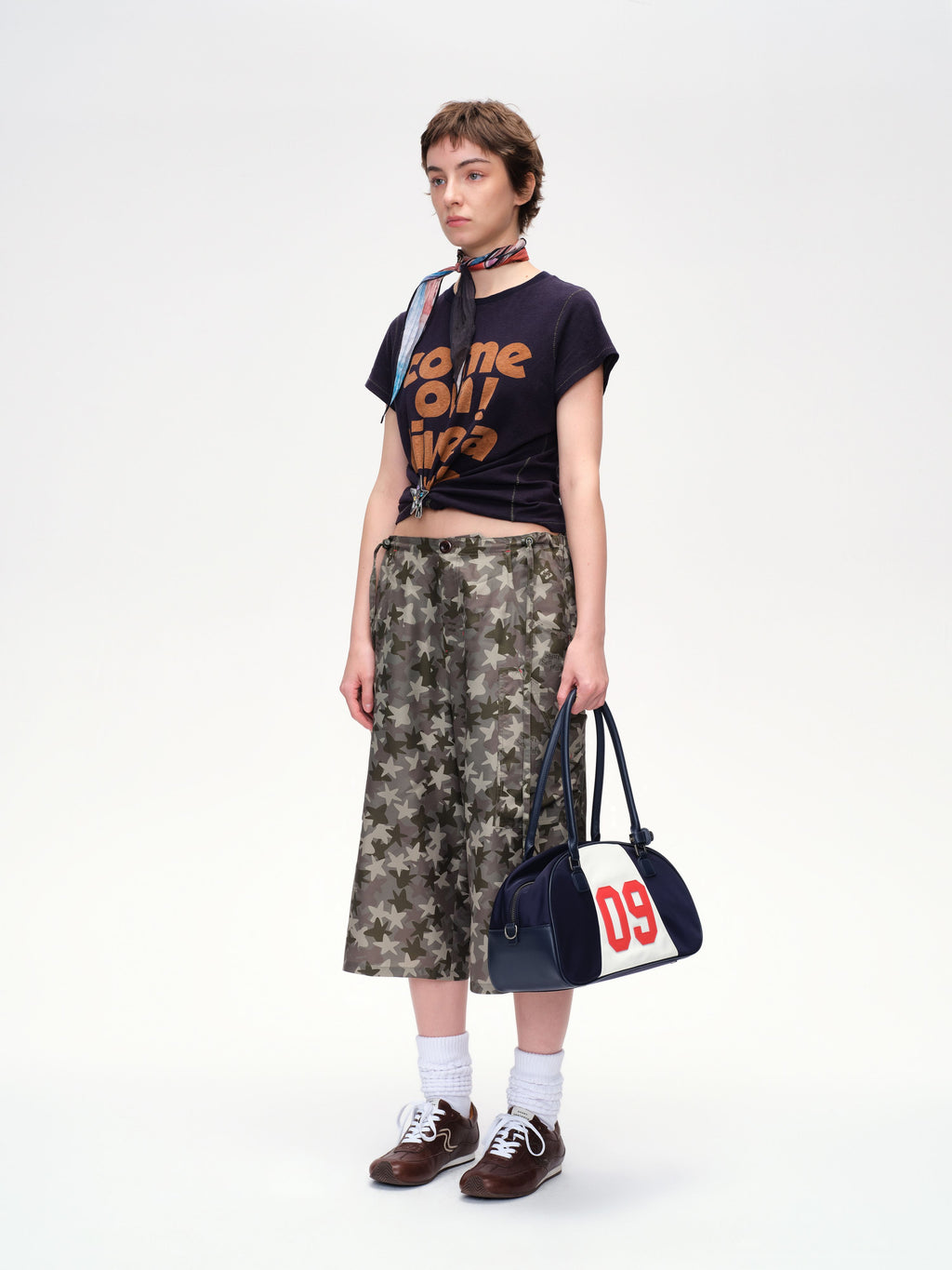 Slogan Print Slim Fit T‑shirt - 3
