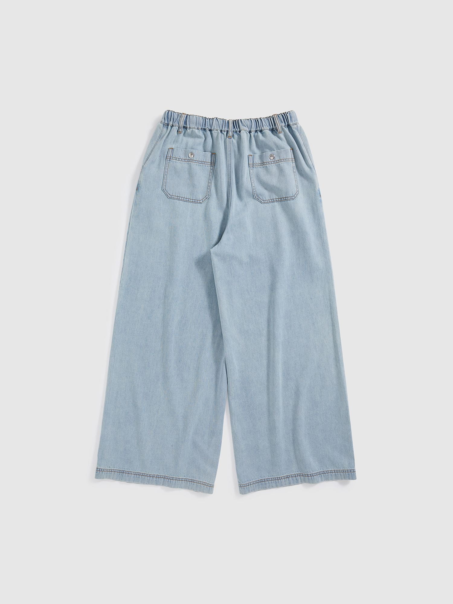 Drawstring Tencel Denim Jeans - 8
