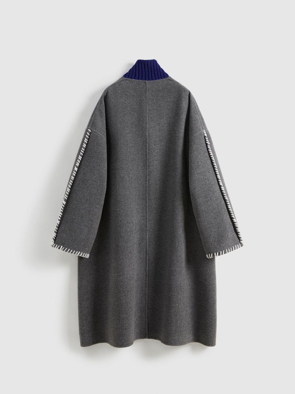 Knitted Lapel Double-Face Coat - 9