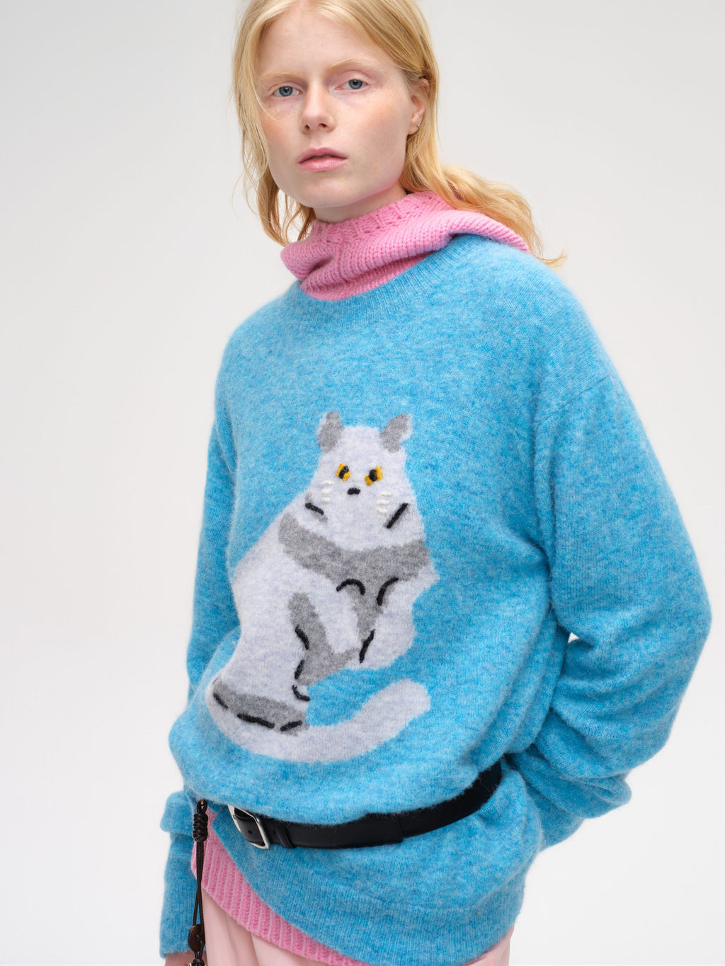 Cat Jacquard Knit - 1