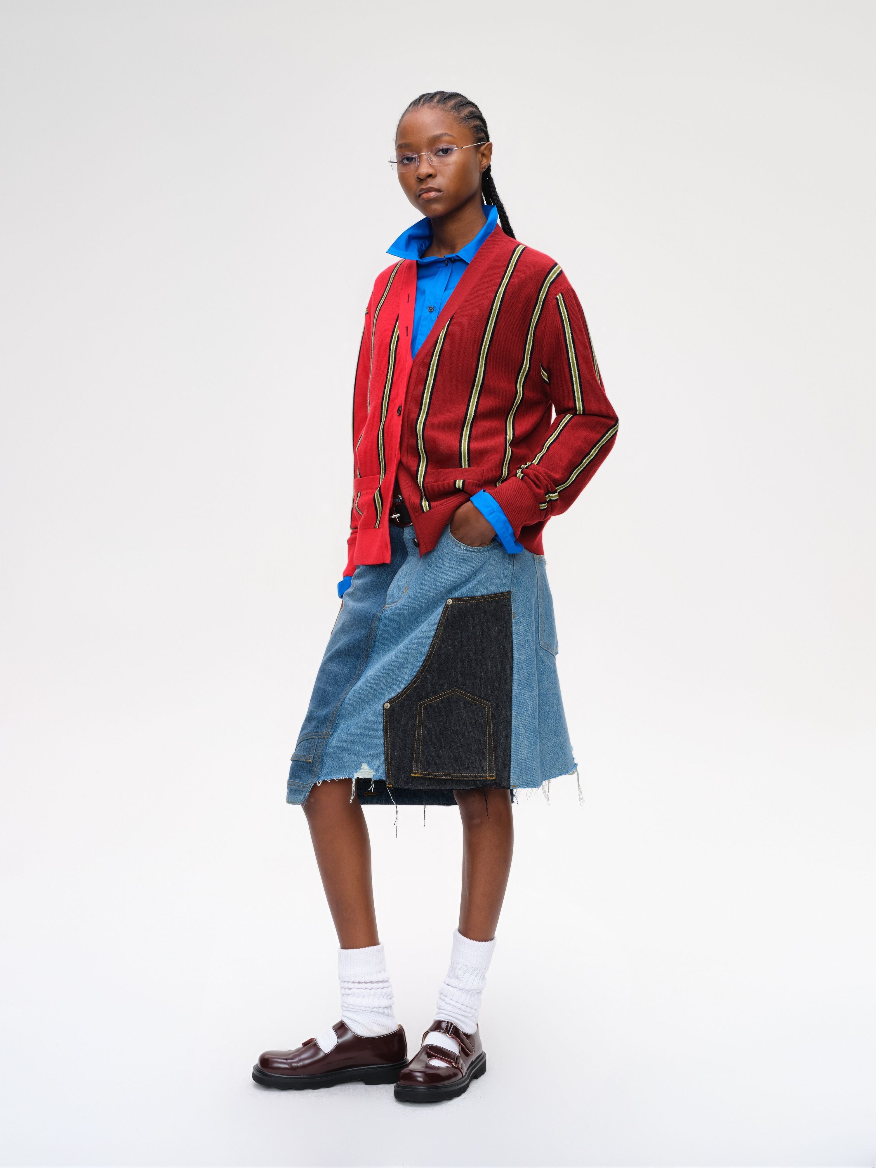 Colorblock Stripe Cardigan - 3