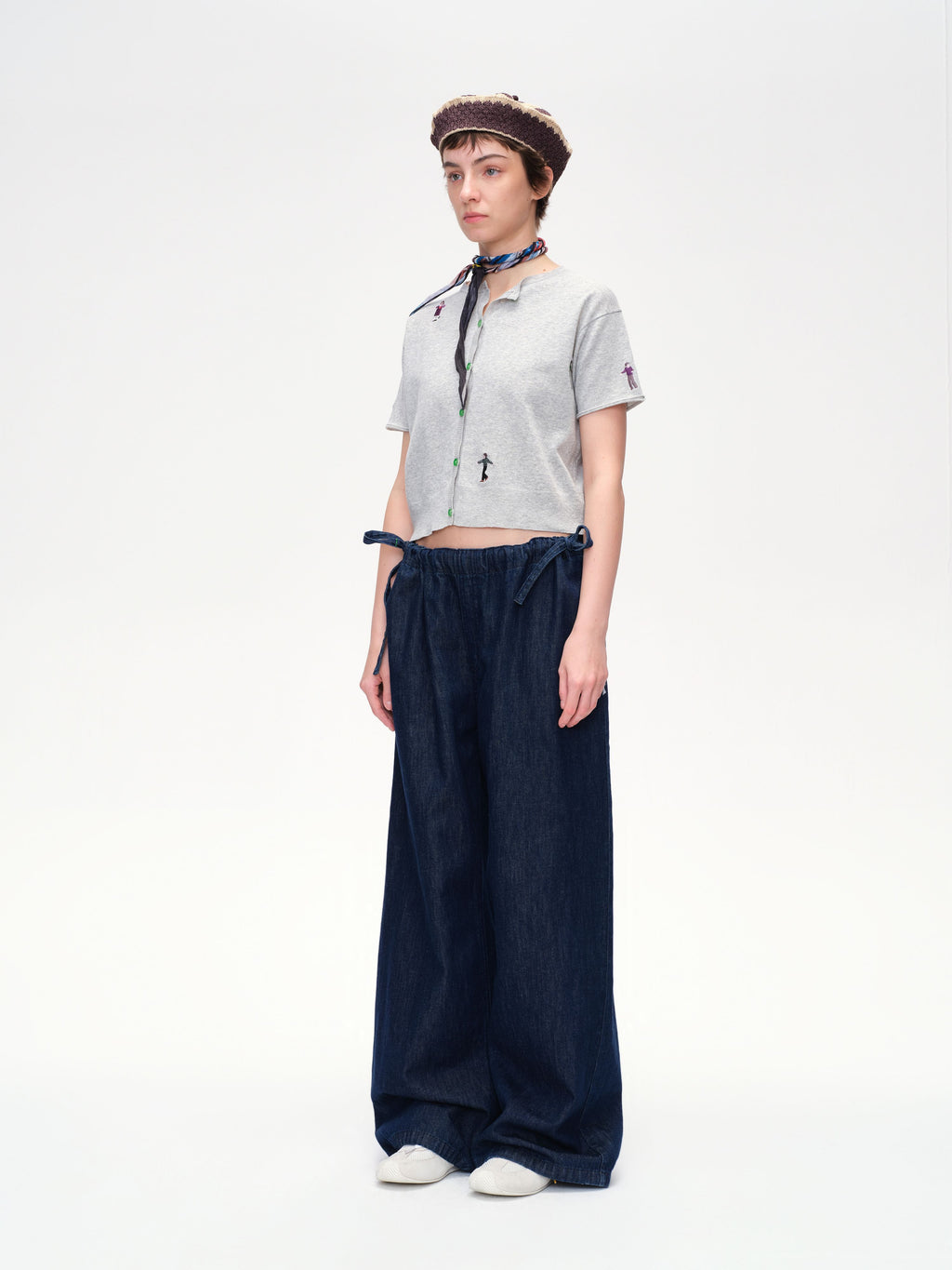 Cotton Linen Denim Pants - 2