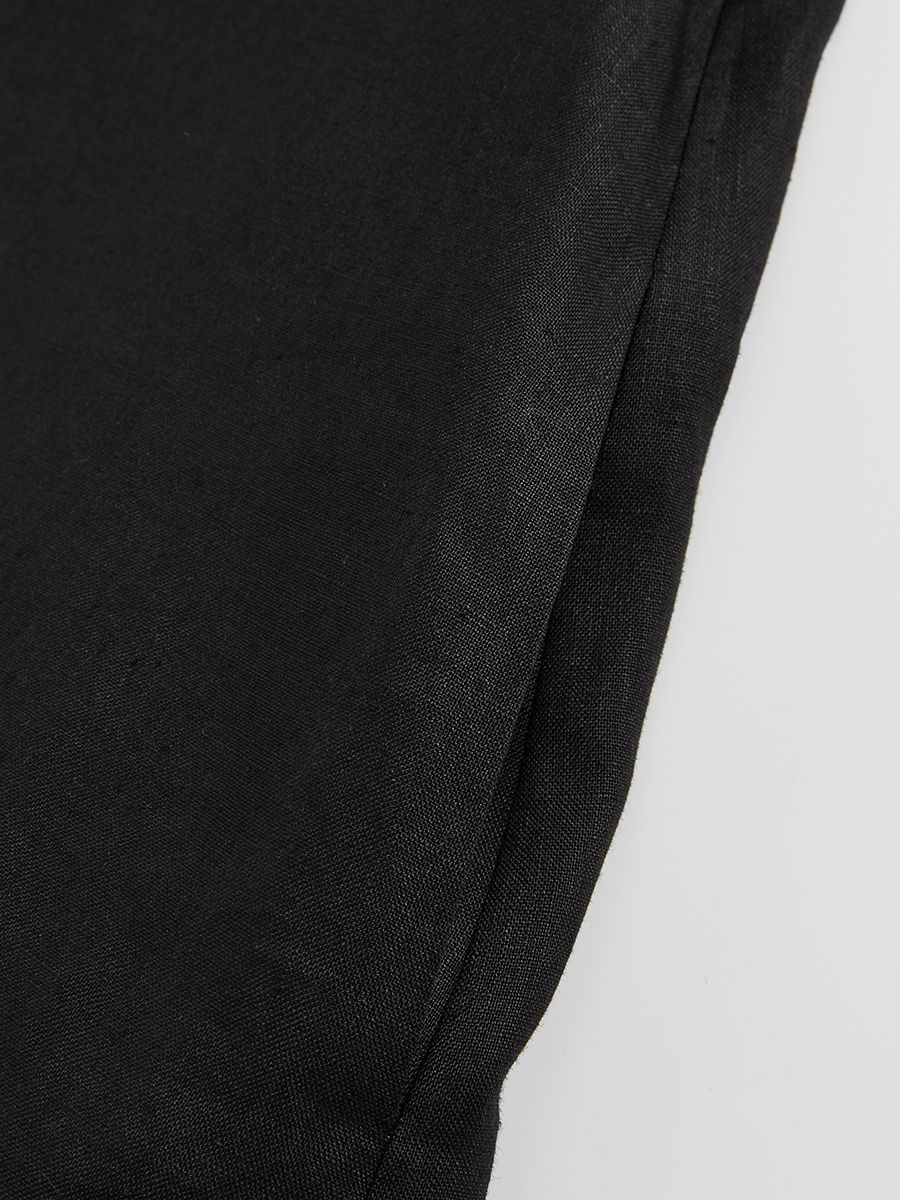 Colorblock Linen A-line Sleeveless Dress - 6
