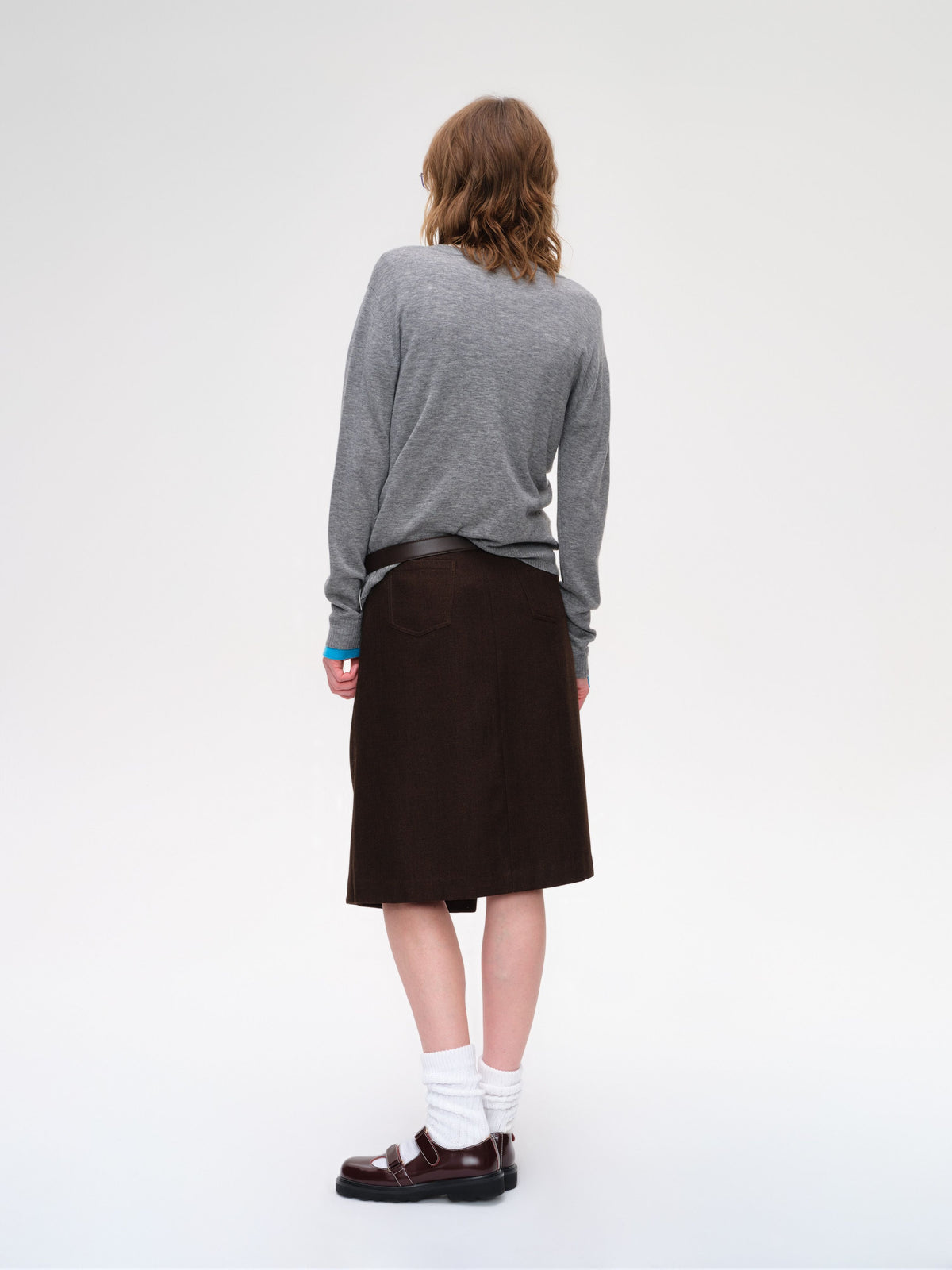 Colorblock Wool Knit Cardigan - 3