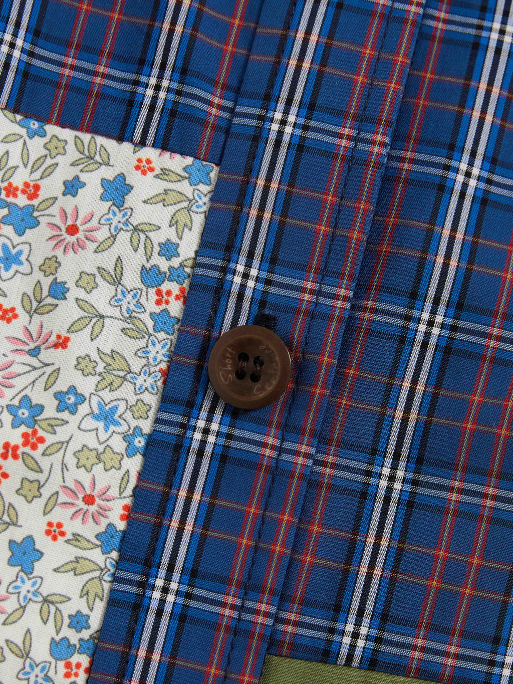 Color-blocked Short-sleeve Shirtdress - 5