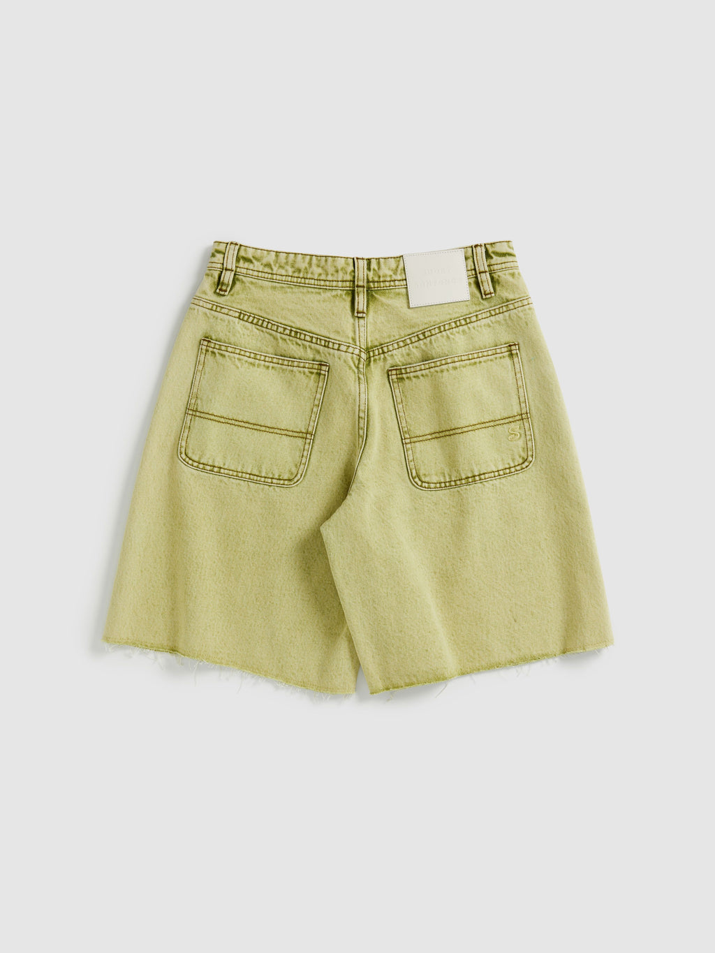 Thin Belt Low-Waist Denim Shorts - 9