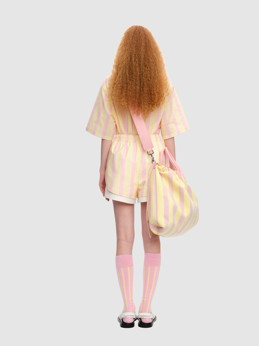 striped mid-calf socks