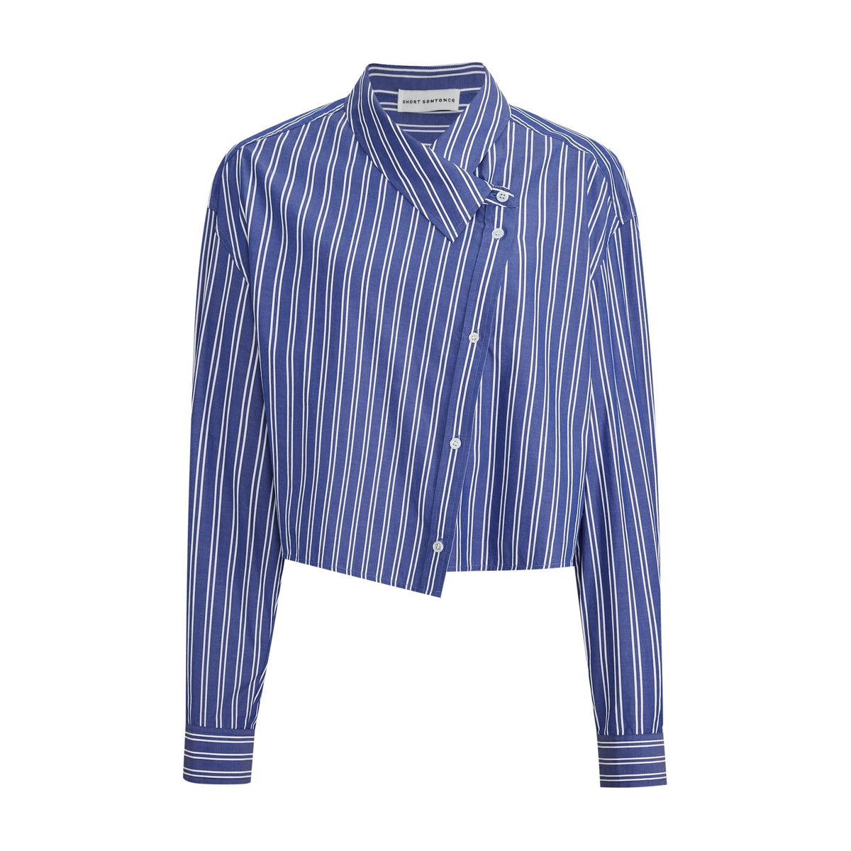 Camicia a righe oblique