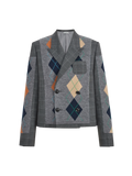 Argyle Swatch Patchwork Blazer