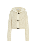 Handgefertigter kurzer Wollcardigan
