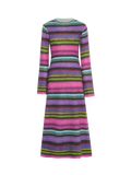 Colorful Striped Knit Dress