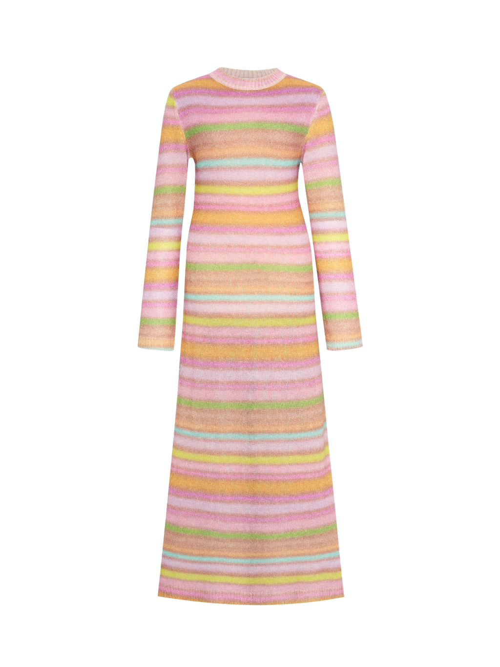 Colorful Striped Knit Dress
