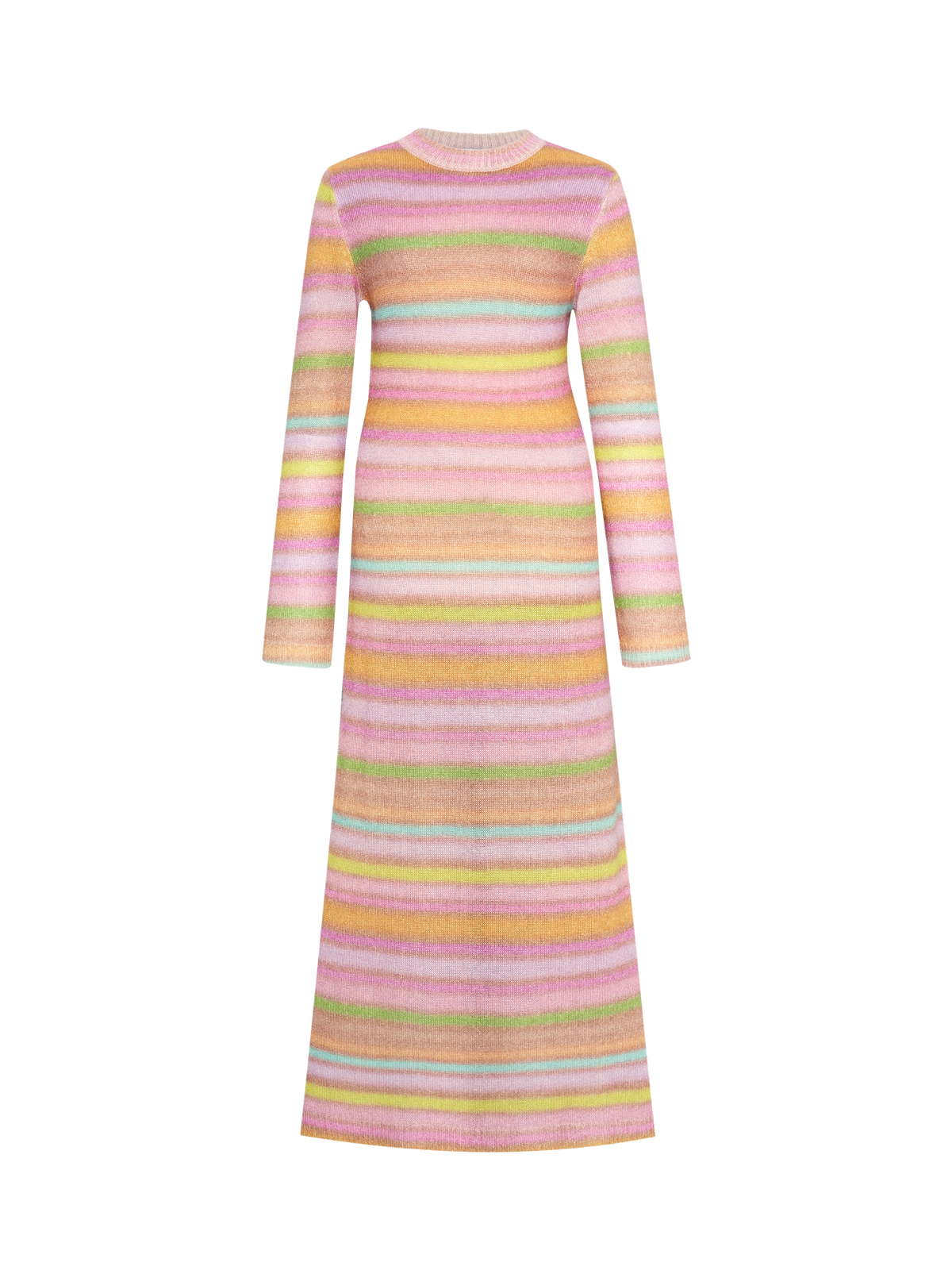Colorful Striped Knit Dress