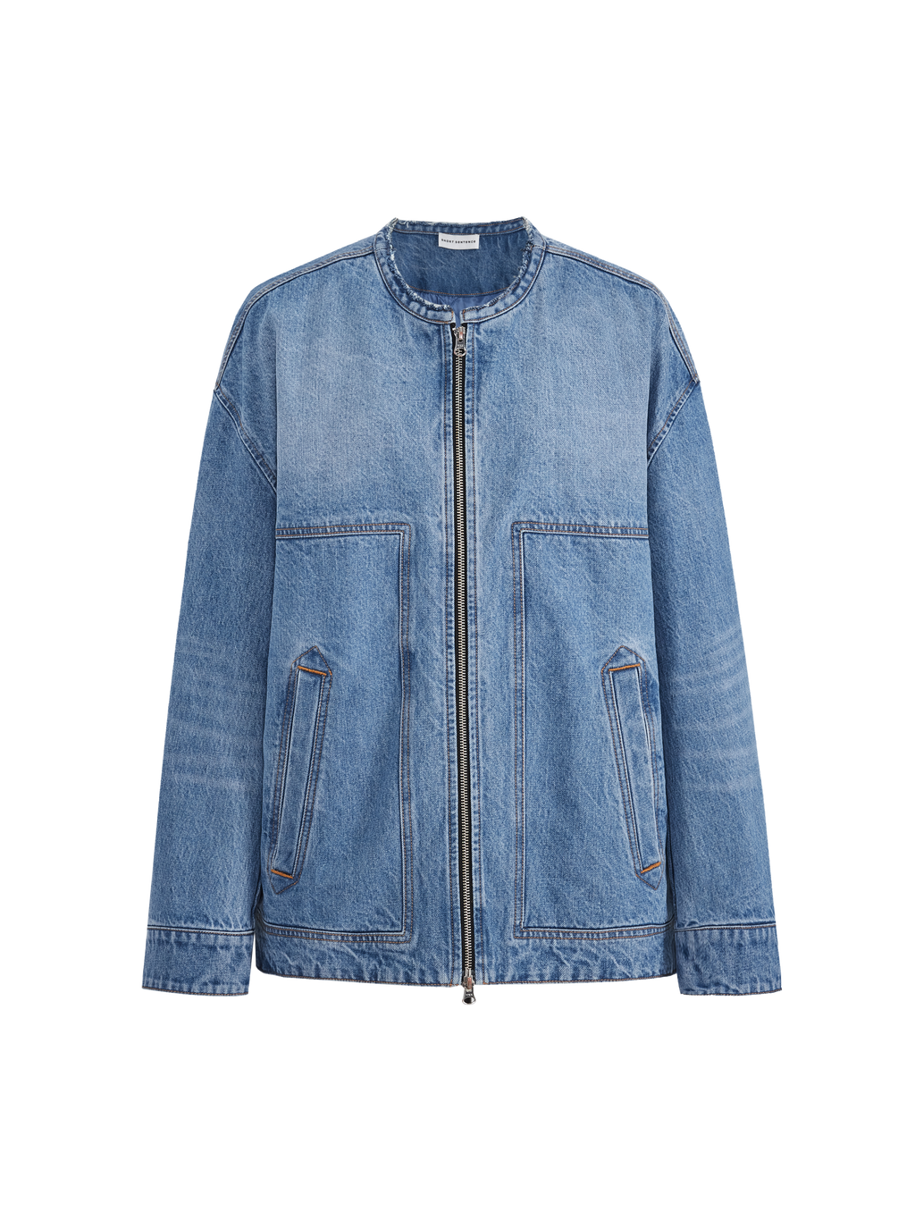 Oversized Quilted Denim Jacket