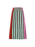 Vertical Striped Knit Skirt