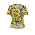 Leopard Star Print Drawstring Top