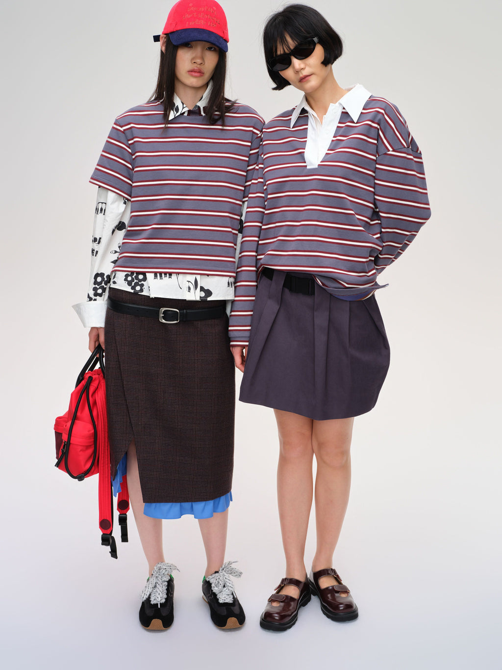 Contrast Stripe Boxy Tee - 3