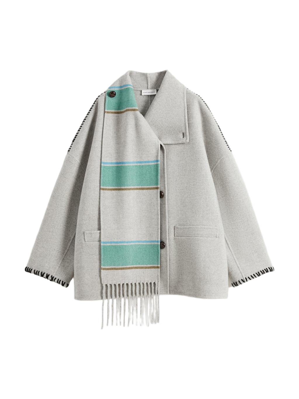 Scarf Double-Face Coat