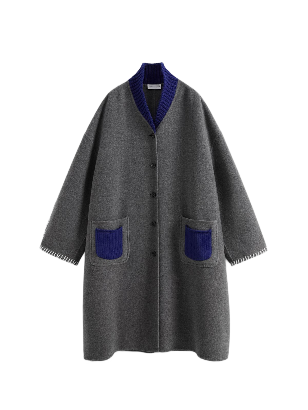 Knitted Lapel Double-Face Coat