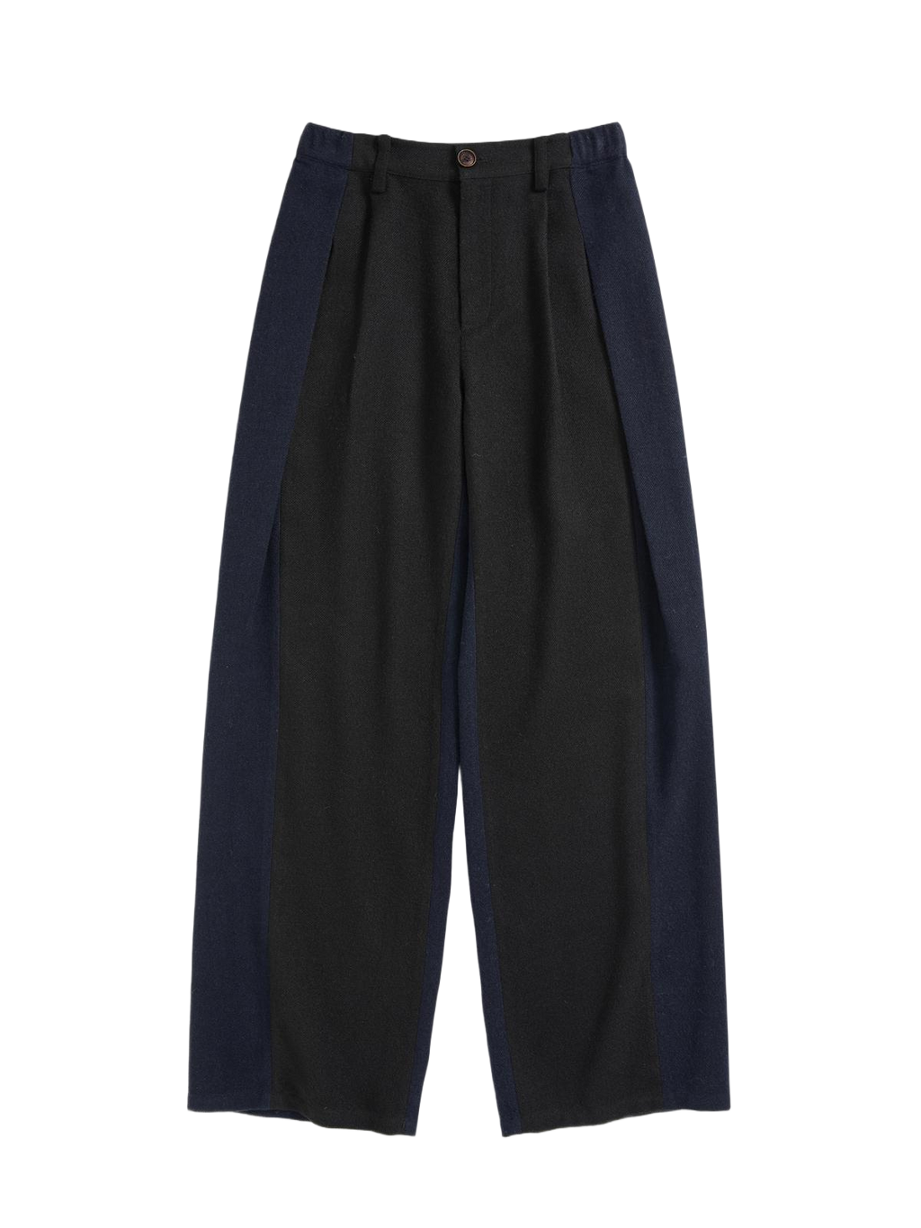 Patchwork Pleated Trousers