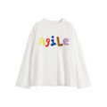 Alphabet Applique Long Sleeve Tee