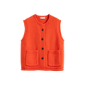 Chunky Knit Crew Neck Vest