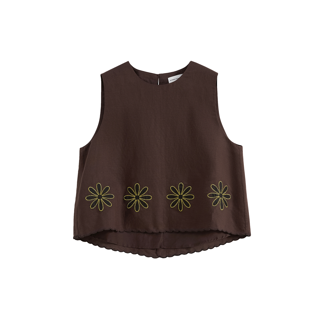Floral Appliqué A-line Top