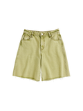 Thin Belt Low-Waist Denim Shorts