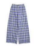 Blue & White Checkered Lounge Trousers