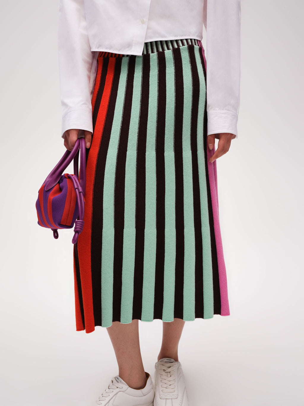 Vertical striped knit Skirt - 4