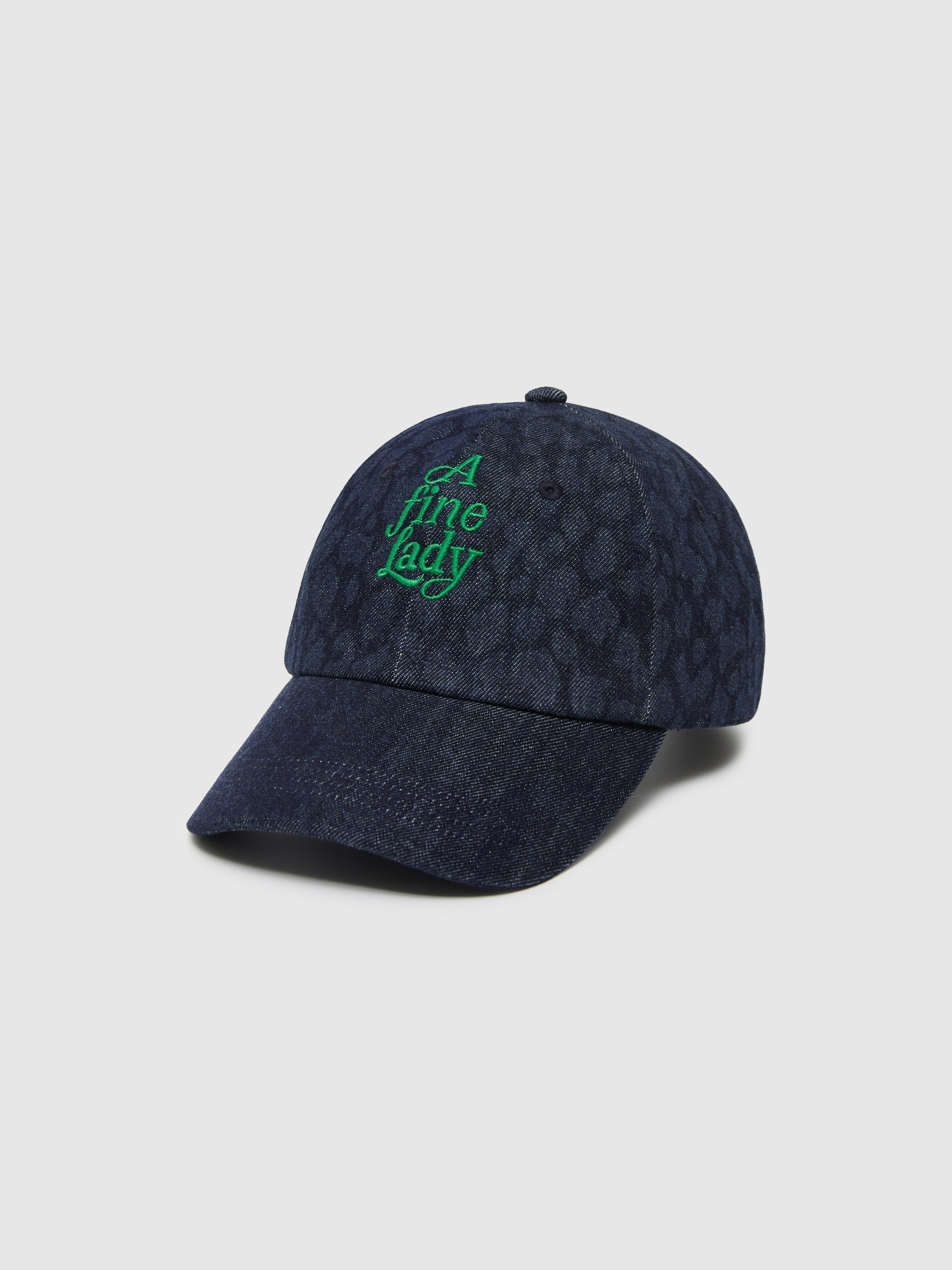 Embroidered Leopard Print Cap