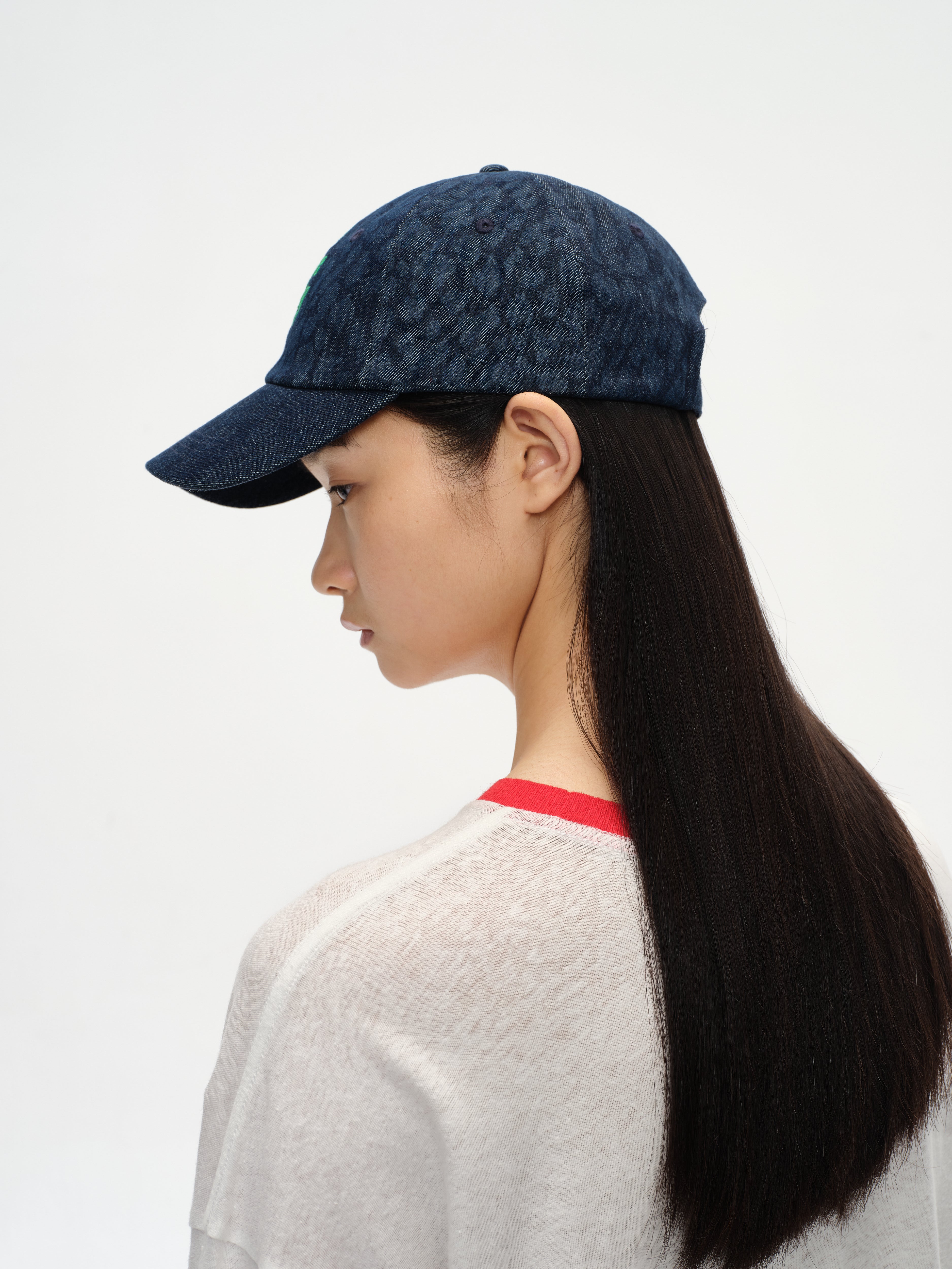 Embroidered Leopard Print Cap