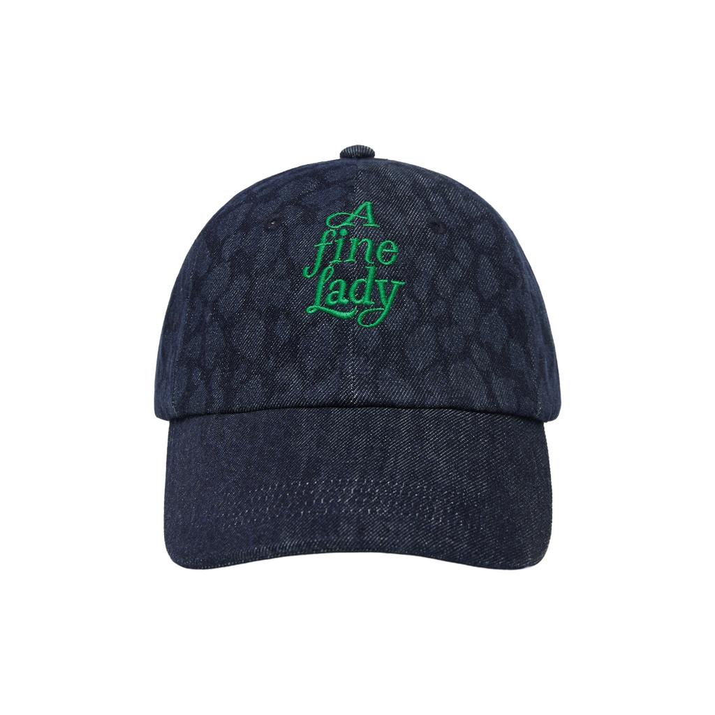 Embroidered Leopard Print Cap
