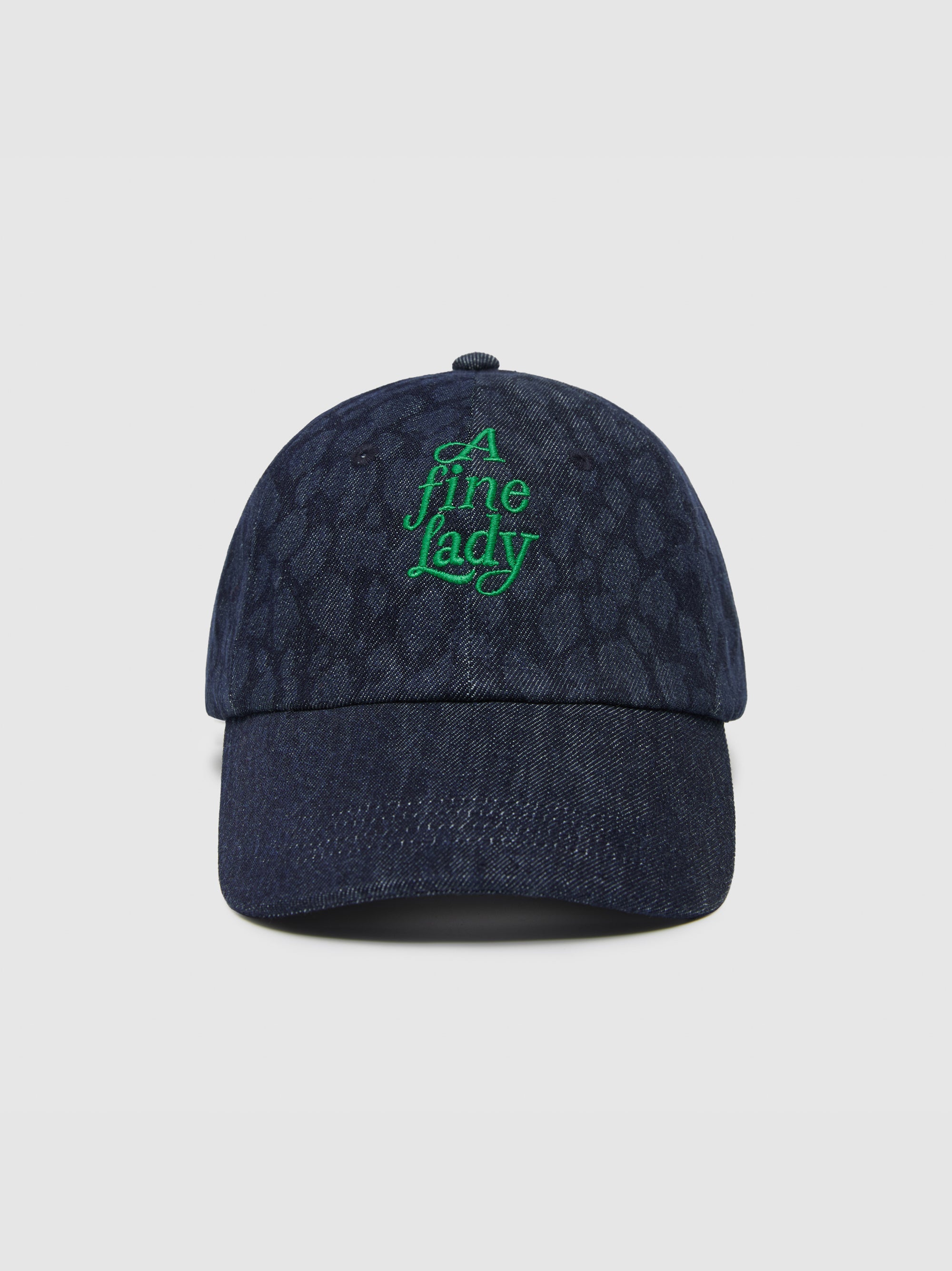 Embroidered Leopard Print Cap