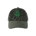 Embroidered Leopard Print Cap